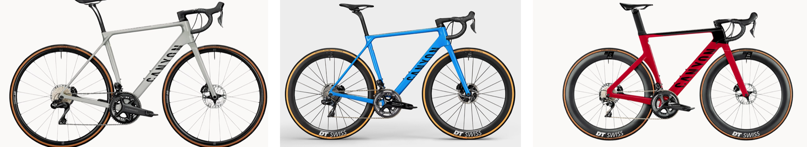 Comparaison des vélos de course Canyon