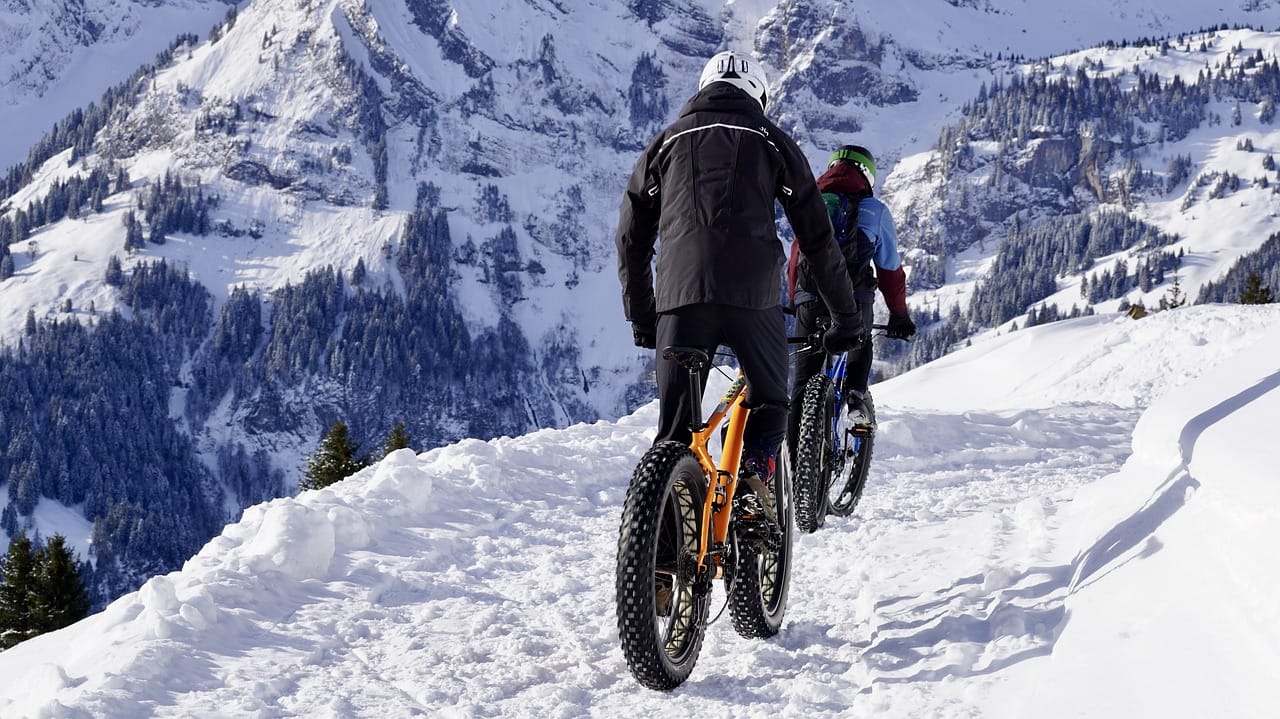 MTB Radfahren im Winter