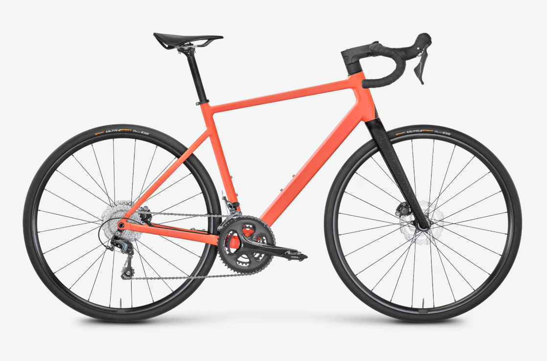 ROSE Blend Road Rennrad in der Farbe „Matt Salmon“