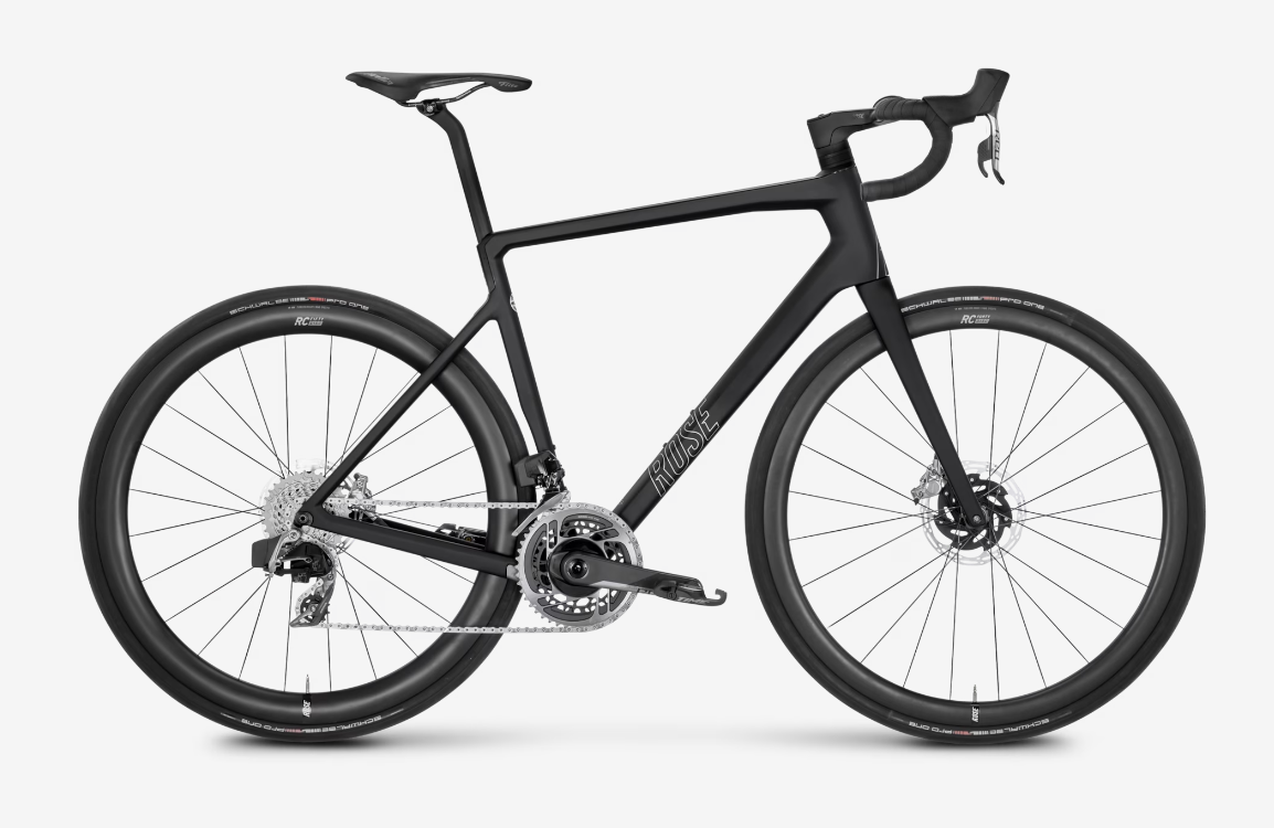 ROSE Reveal 06 Red eTap AXS Rennrad in der Farbe „Matt Carbon“
