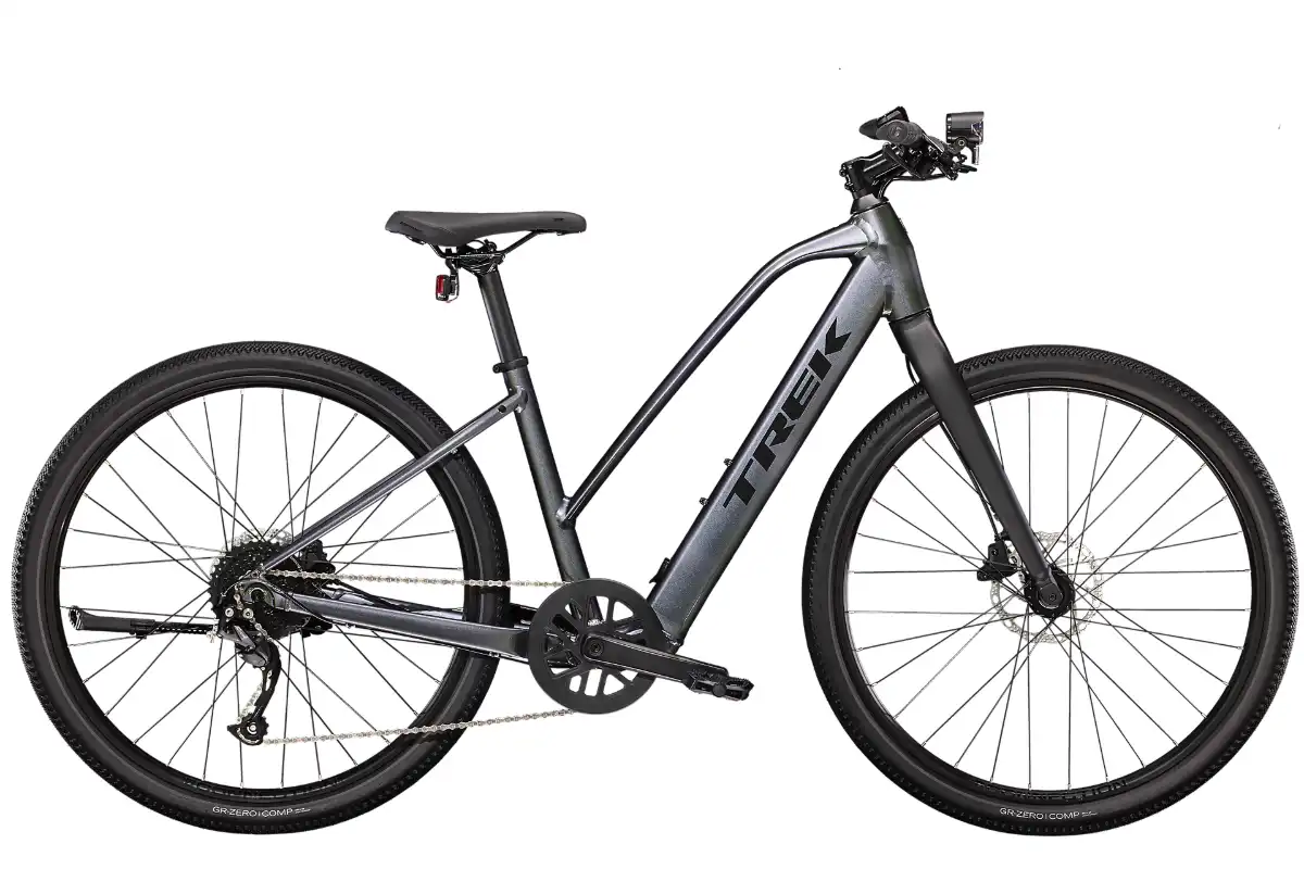 Trek Dual Sport+ 2 Stagger 2023 Galactic Grey: lechtes E-trekkingrad