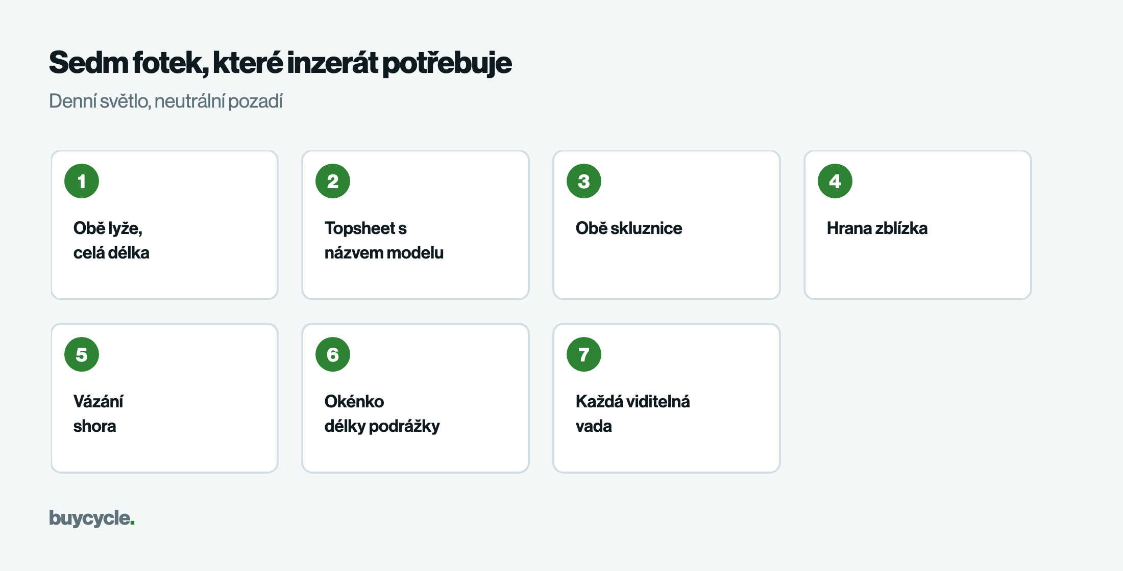 Sedm fotek, které inzerát potřebuje