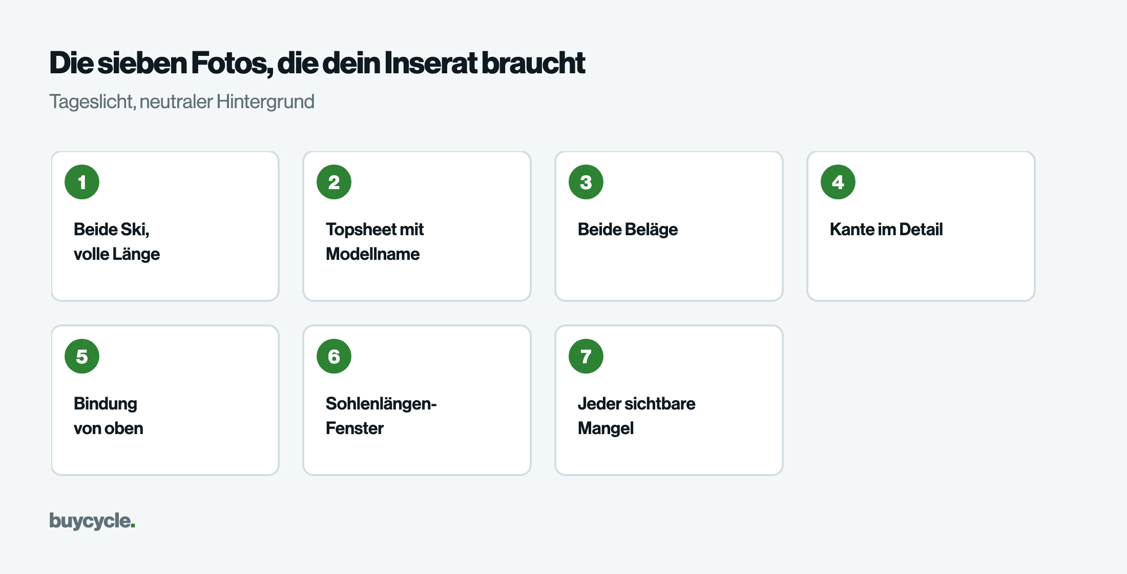 Die sieben Fotos, die dein Inserat braucht