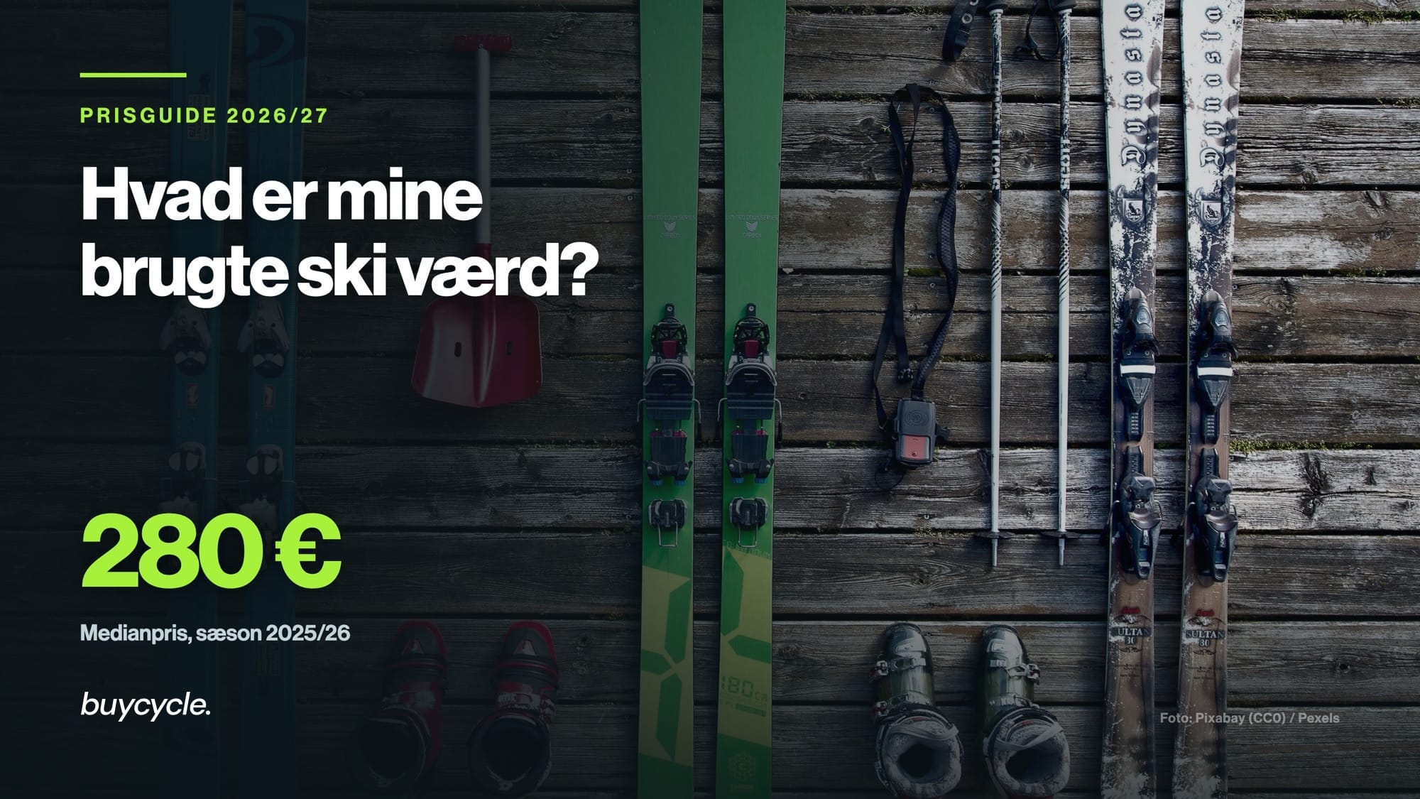 Hvad er mine brugte ski værd? Prisguiden 2026/27
