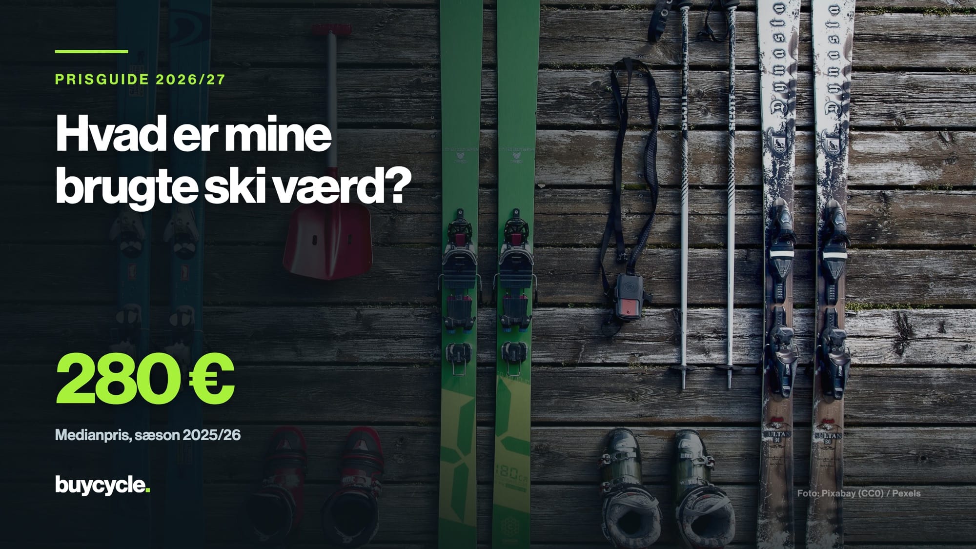 Hvad er mine brugte ski værd? Prisguiden 2026/27