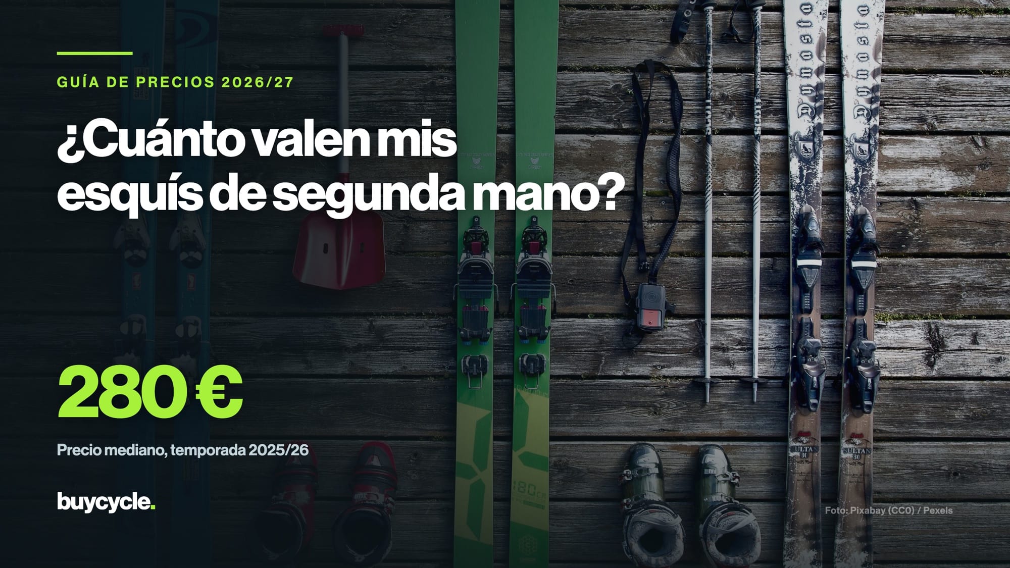 ¿Cuánto valen mis esquís de segunda mano? La guía de precios 2026/27