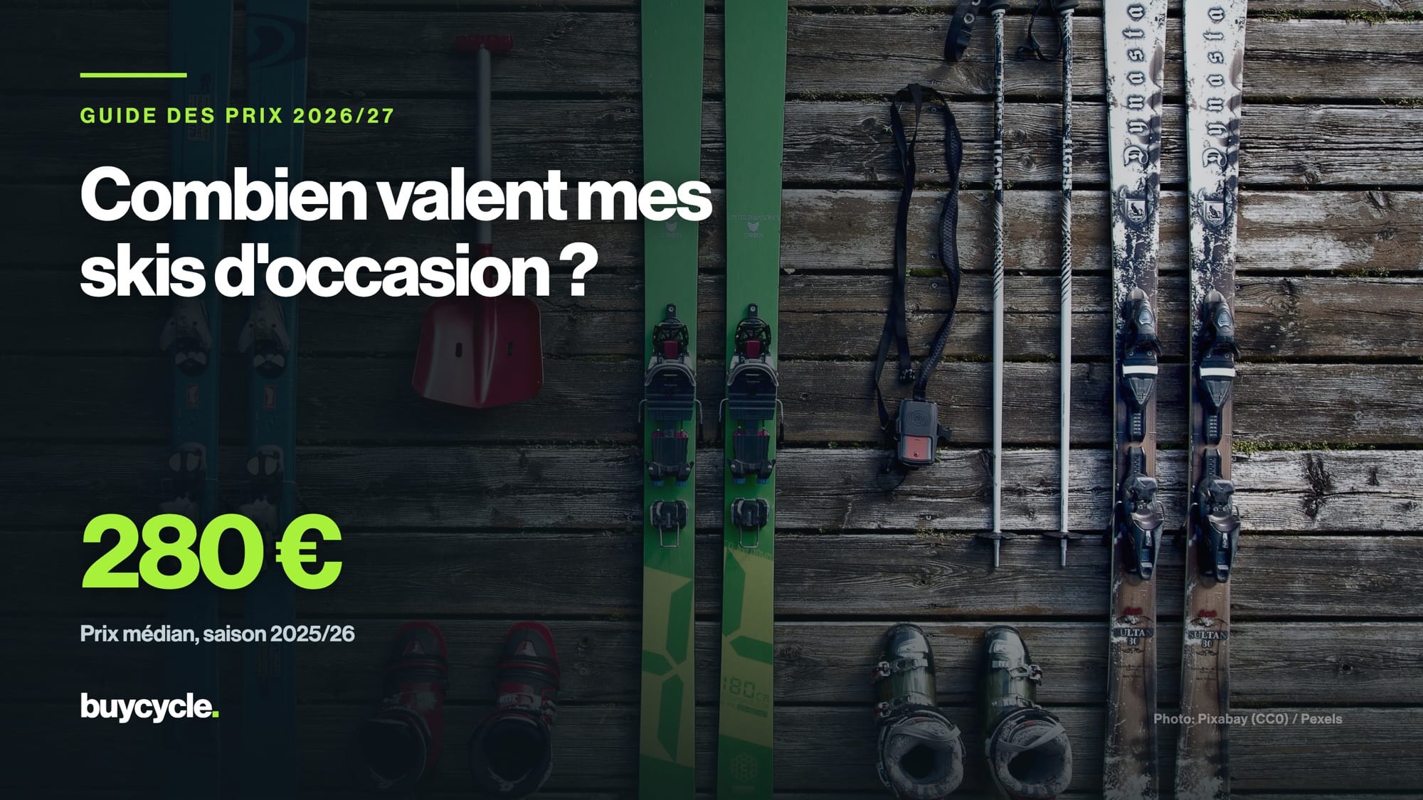 Combien valent mes skis d'occasion ? Le guide des prix 2026/27