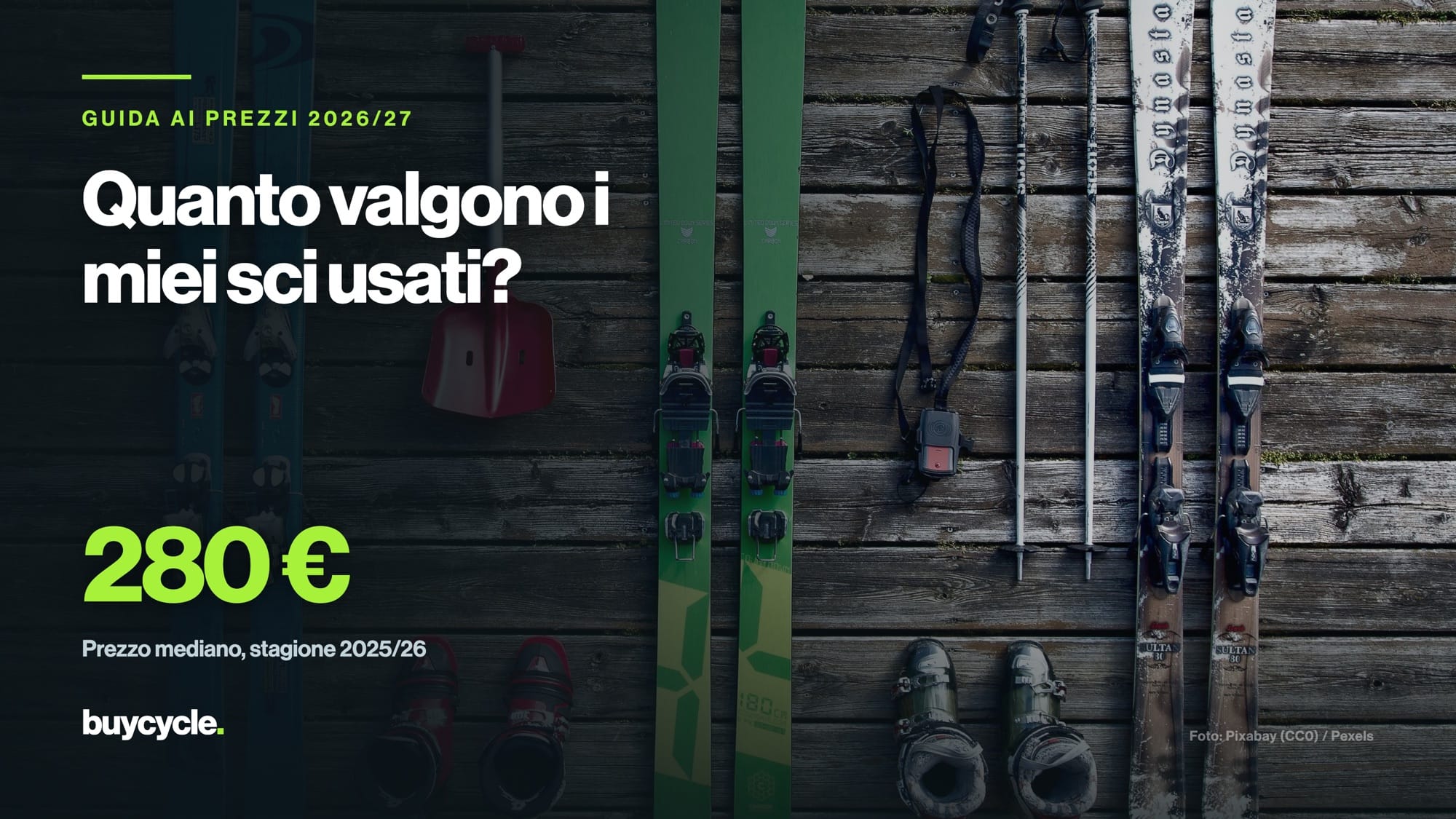 Quanto valgono i miei sci usati? La guida ai prezzi 2026/27