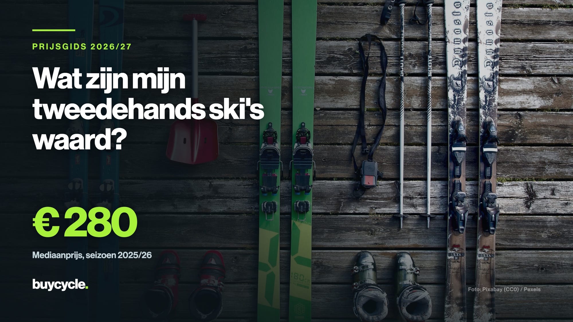 Wat zijn mijn tweedehands ski's waard? De prijsgids 2026/27