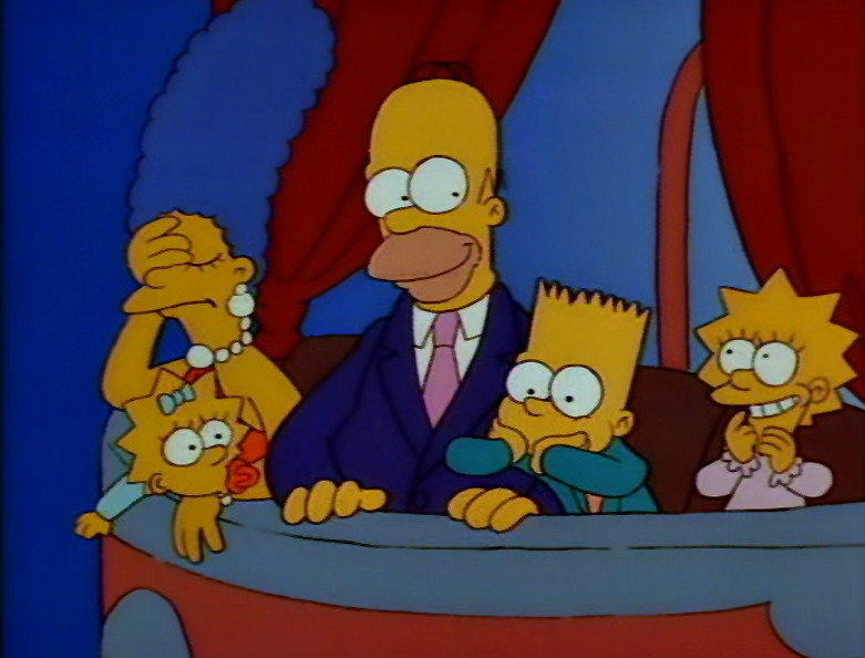 screen captured image from The Simpsons
