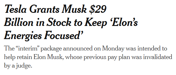 image of NY Times headline