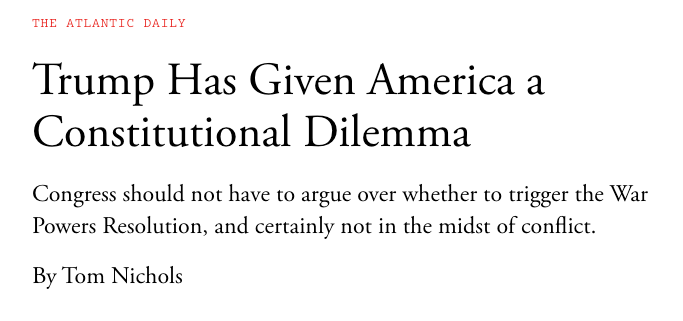 screen capture image of a headline from The Atlantic