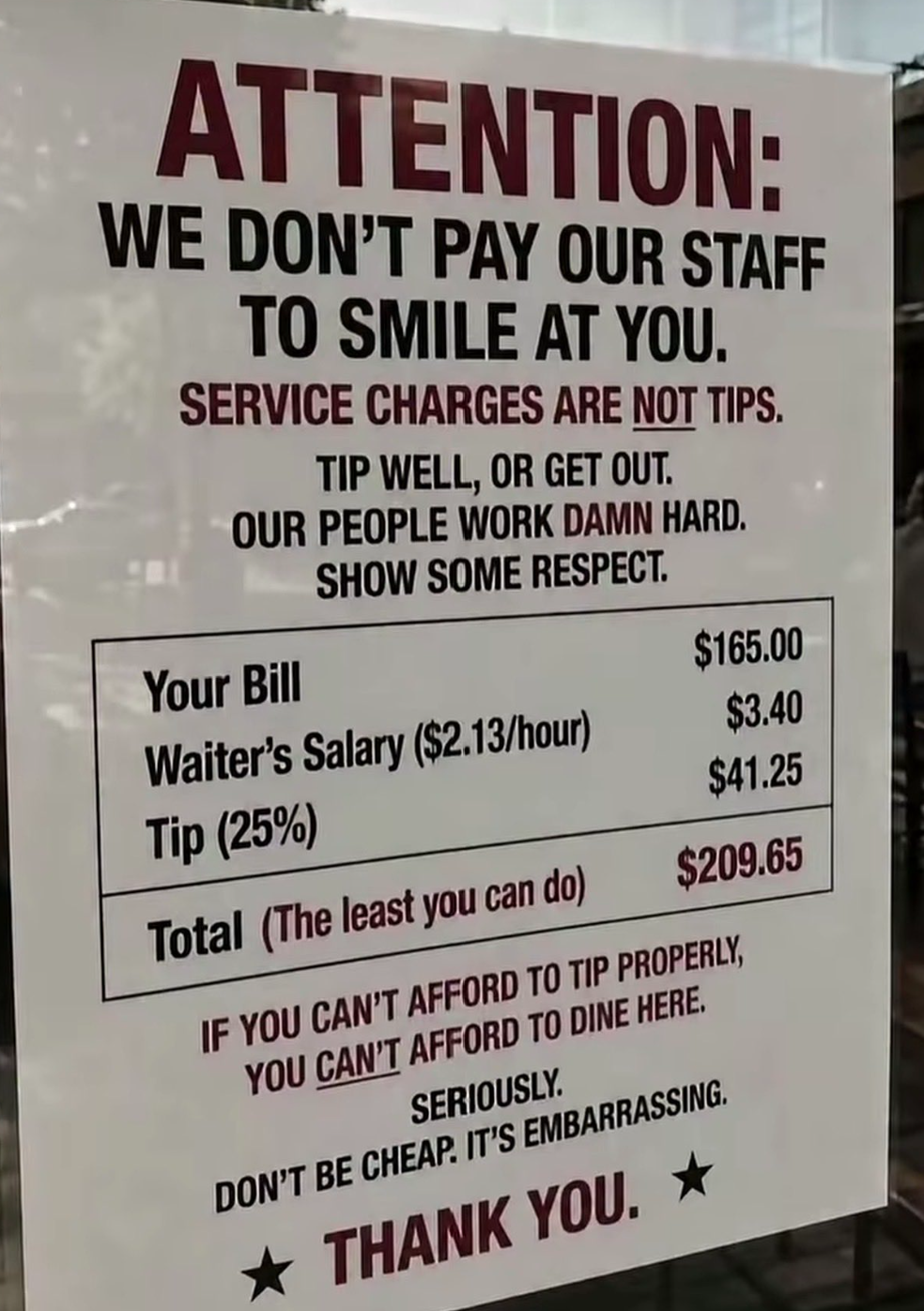 image of a sign at a restaurant