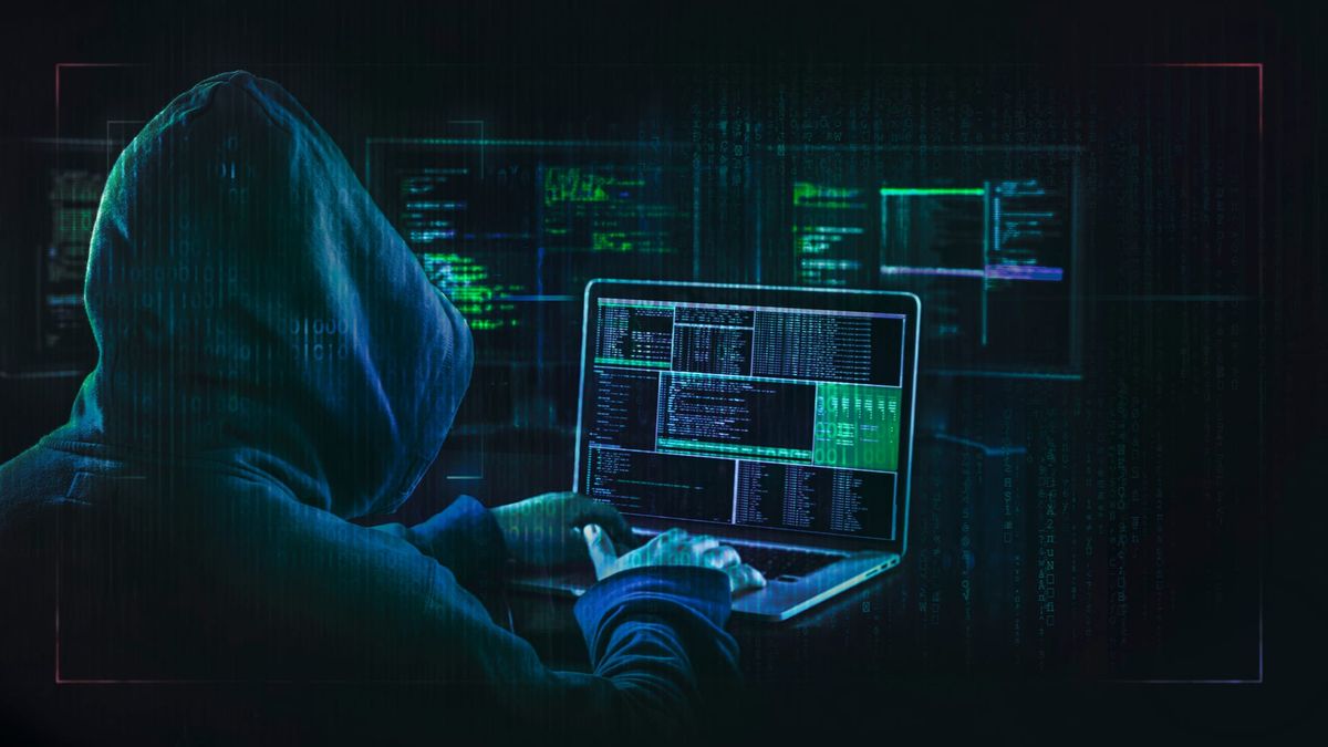 stylized image of a computer hacker