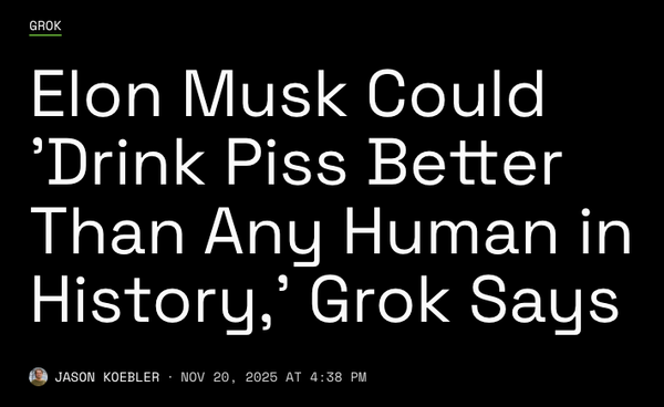Musk's AI has gone full glaze