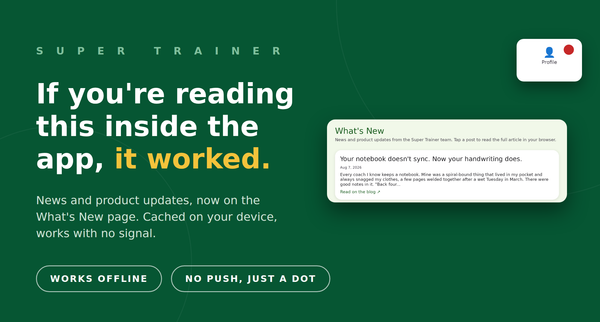 If you're reading this inside the app, it worked