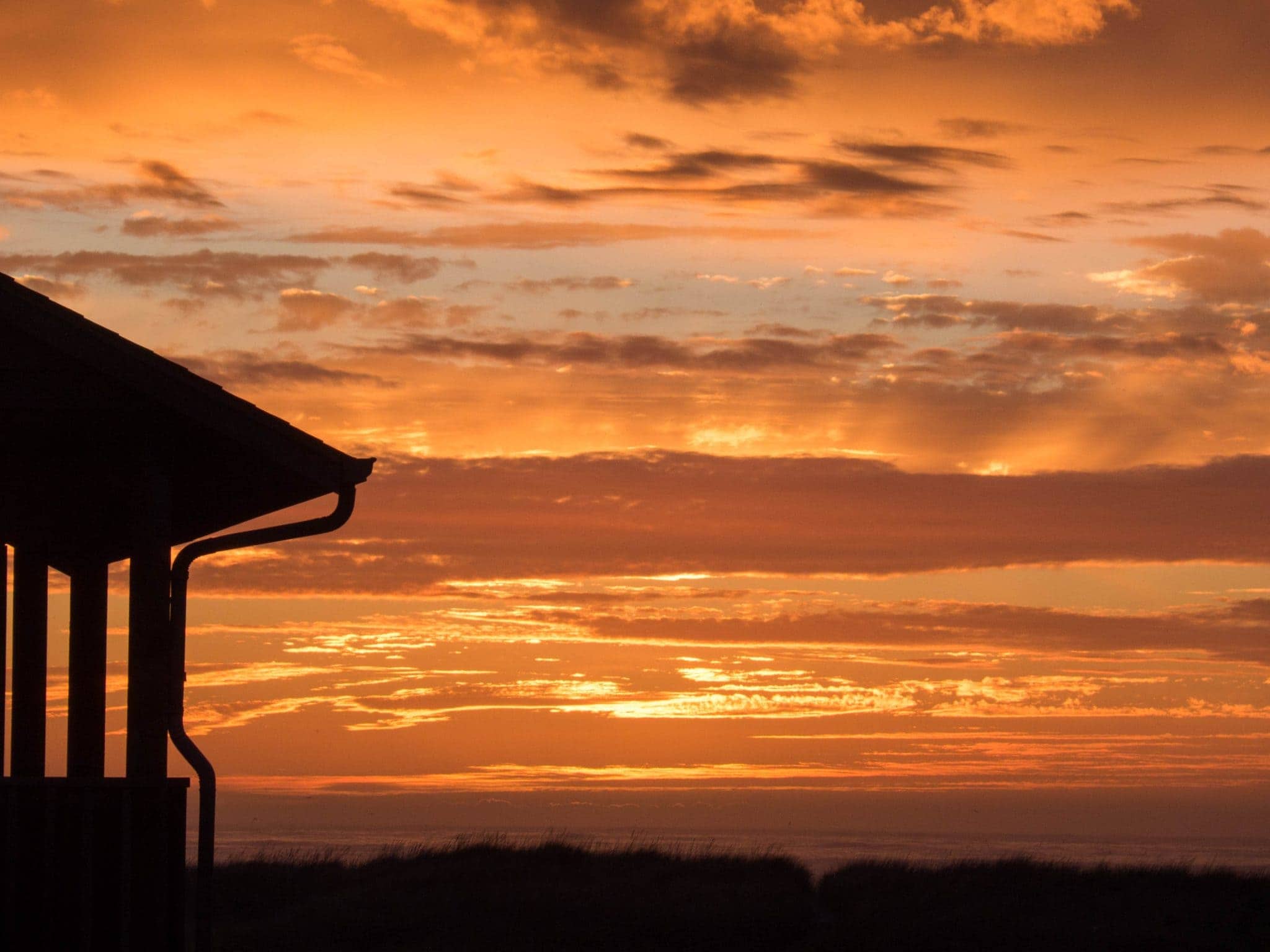 Long Beach sunset before we left the next day