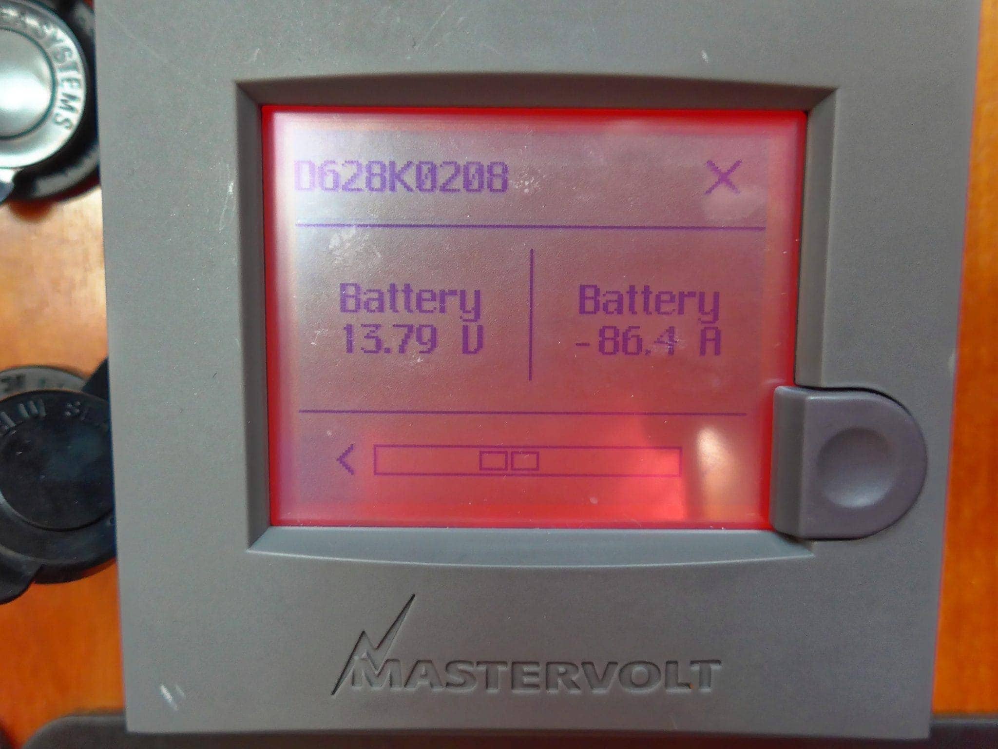 Amps flowing in from the alternator