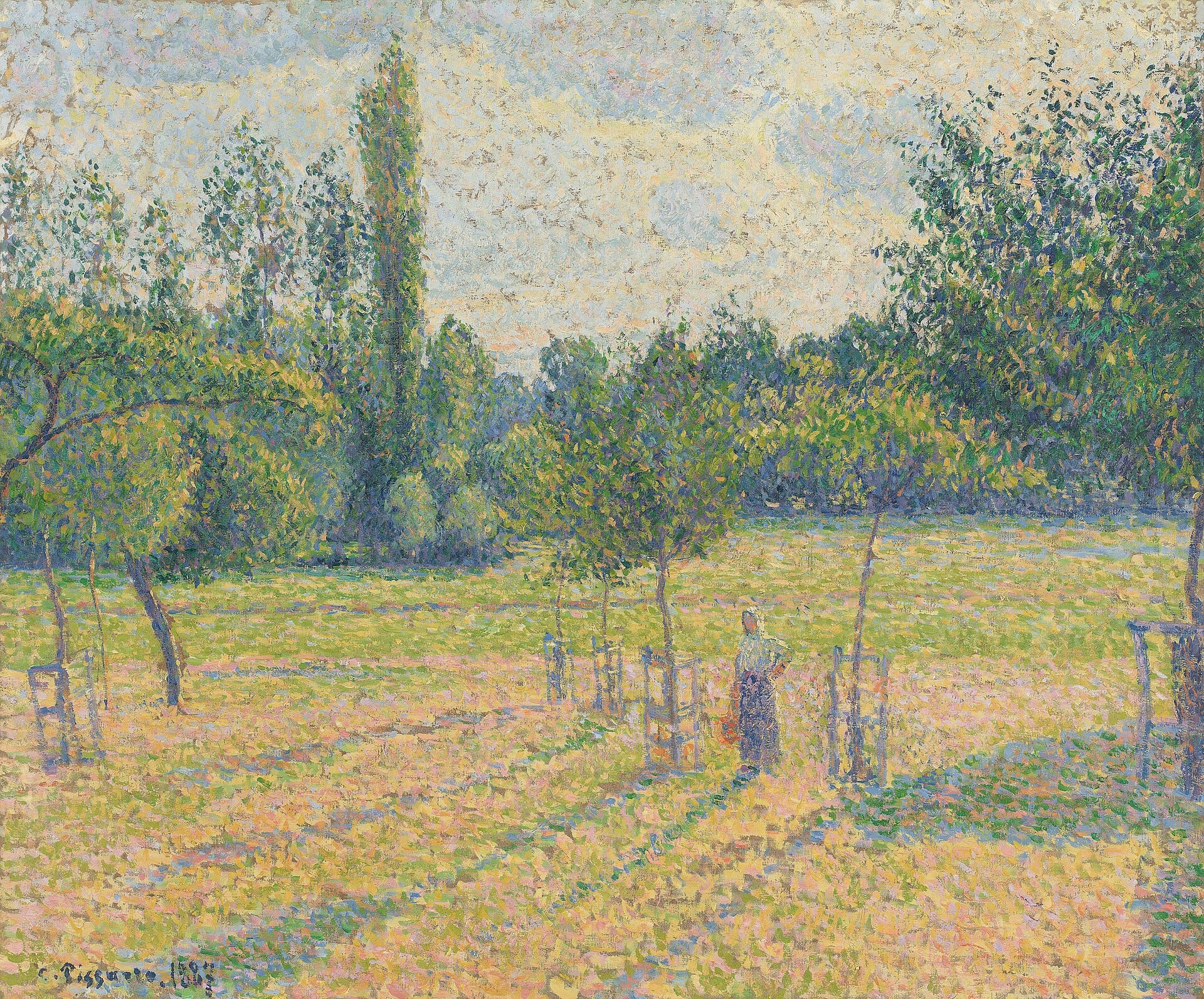 Camille Pissarro, Late Afternoon in our Meadow, 1887