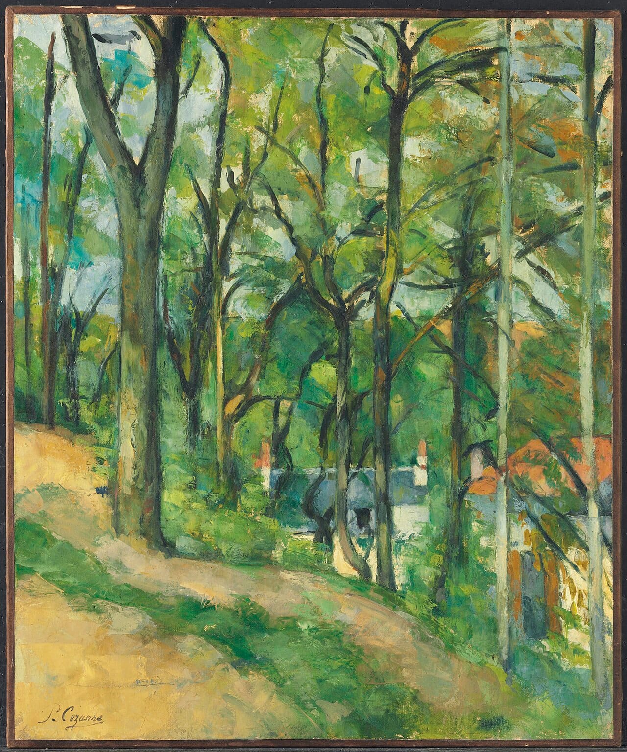 Paul Cézanne, Orchard, Côte Saint-Denis, at Pontoise, 1877