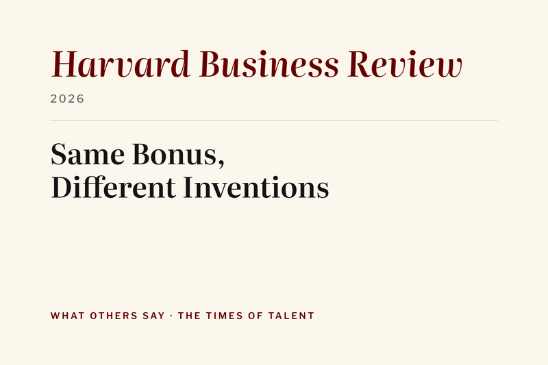 Same Bonus, Different Inventions