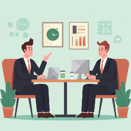 Pitching to your boss illustration