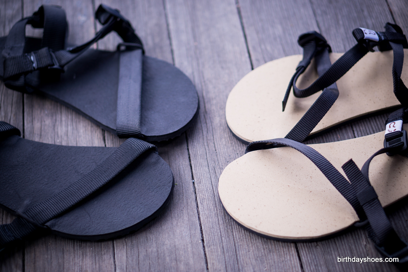 The standard 1mm on the Pah Tempe versus the 3mm Cork footbed on the Pah Tempe Sleek. There is also a 4mm Ultra footbed available