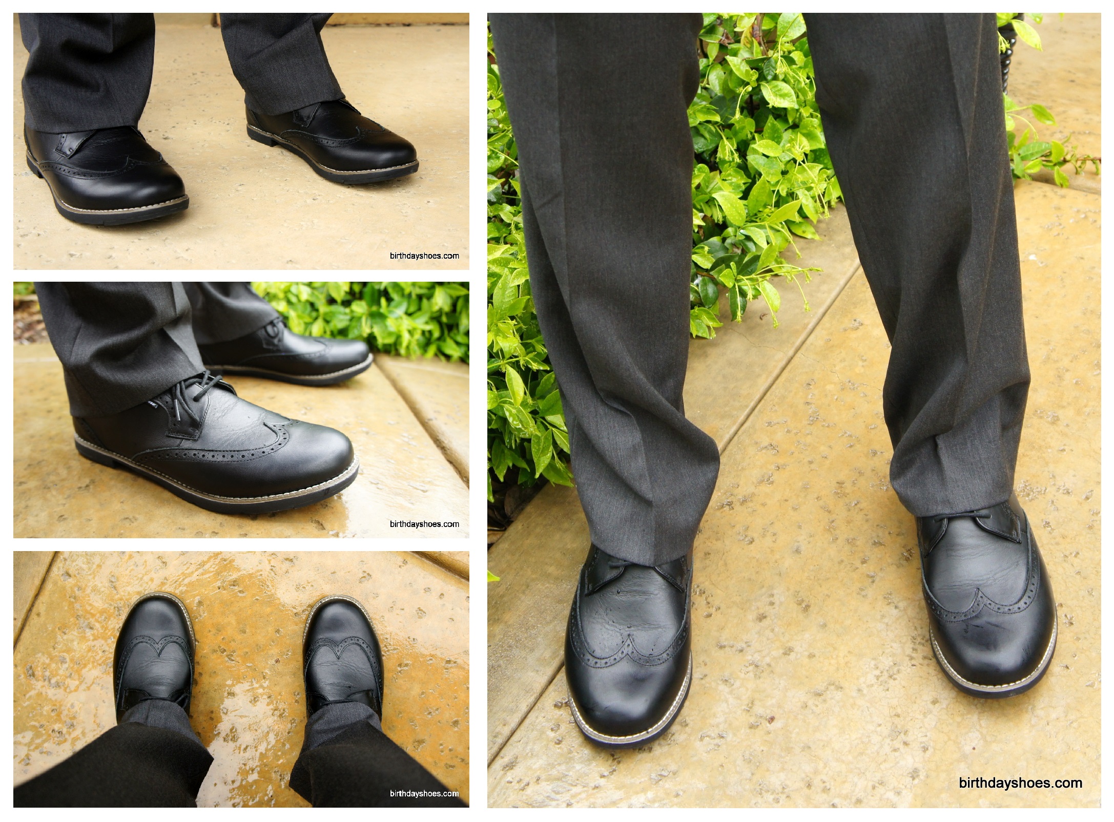 Golf shoes looking pretty dressed up with suit pants.