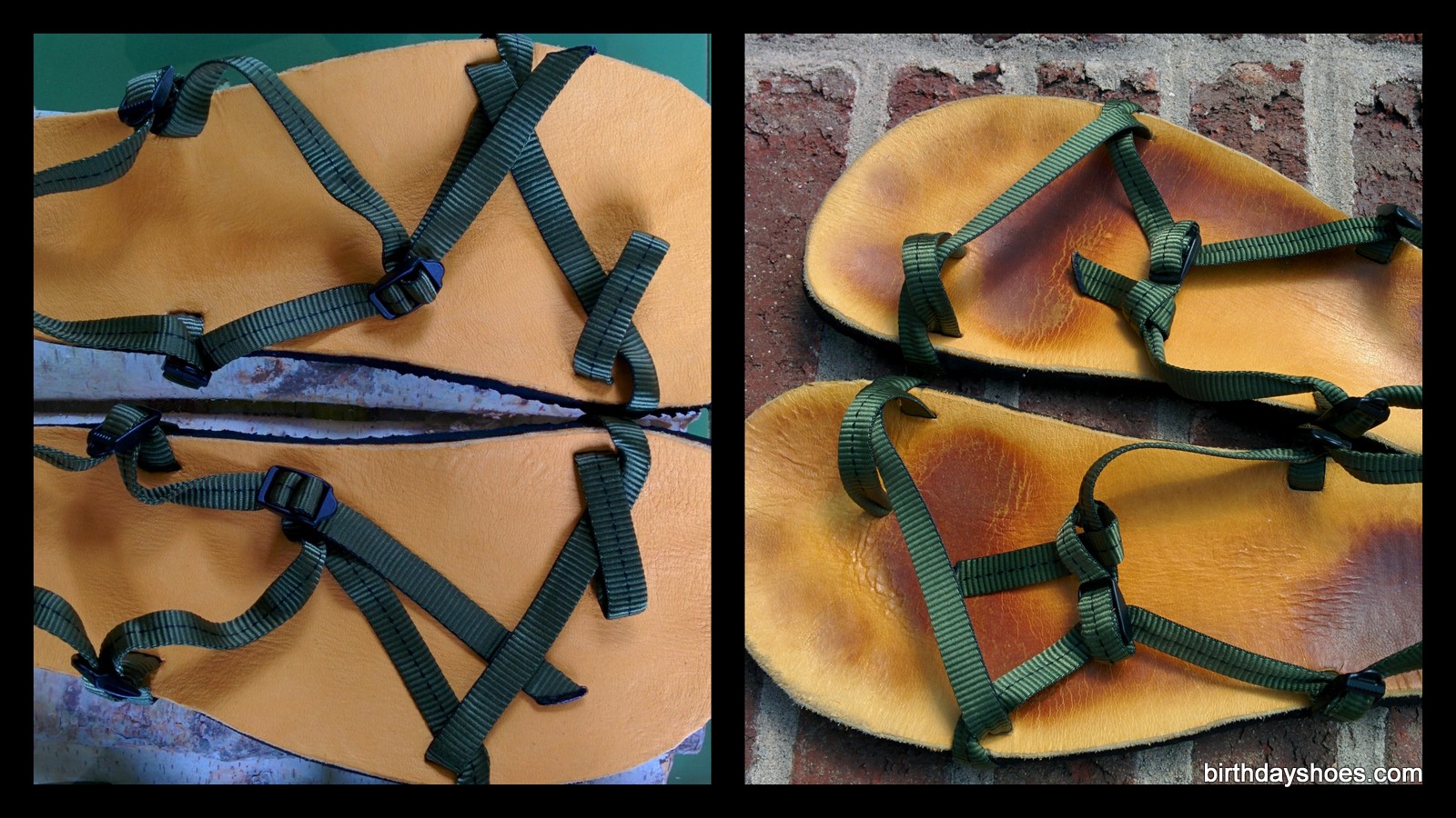 On the left are the Exodus XO Heroes new, unworn.  Right are after a couple months of testing/wearing.