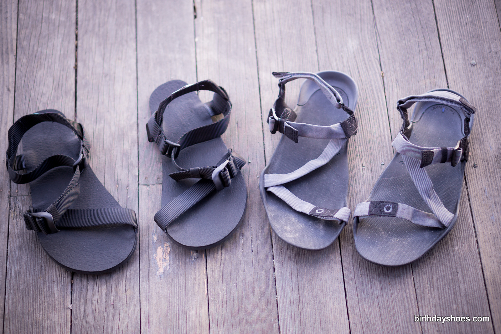 On the left is the Pah Tempe from Unshoes and on the right is the Xero Z-Trek