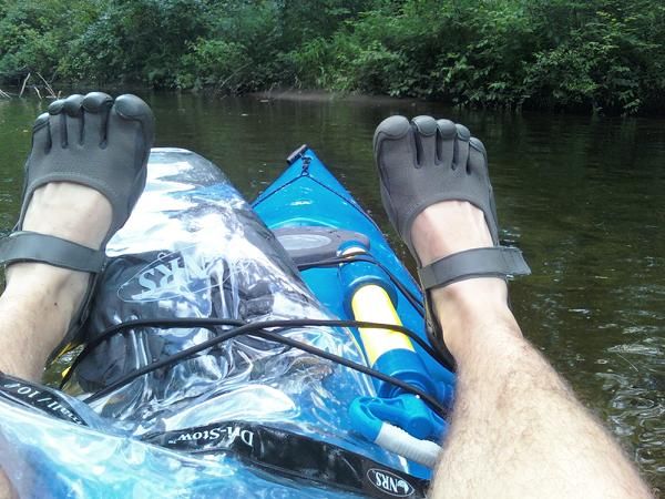 Conor Kayaking and Longboarding in Five Finger Sprints