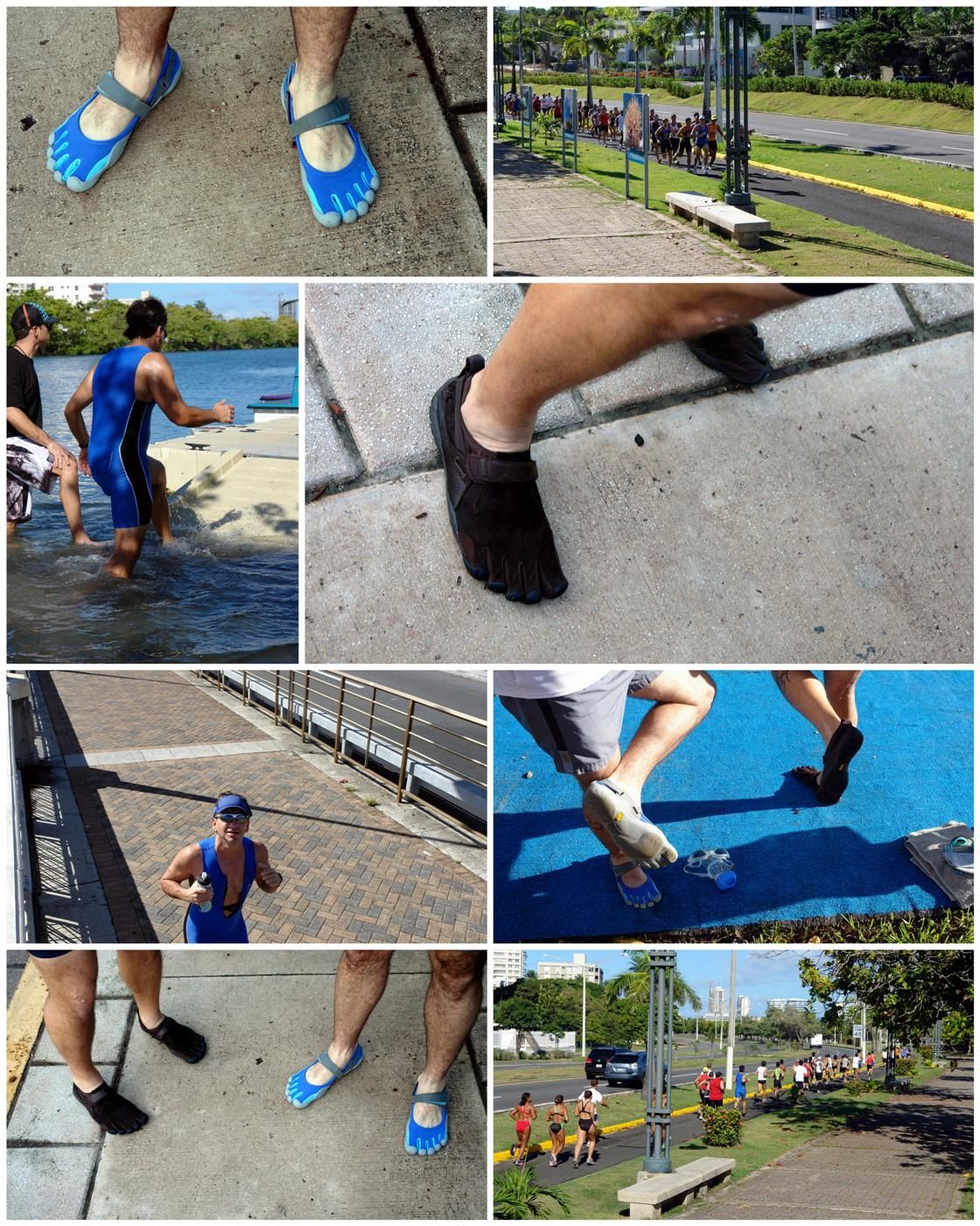 Aquathlons and Vibram Five Fingers (KSO Treks and Sprints)