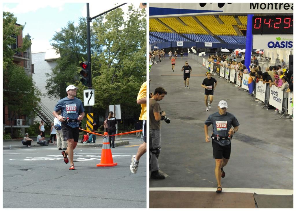 Paul's Montreal Oasis Marathon in Sprint FiveFingers