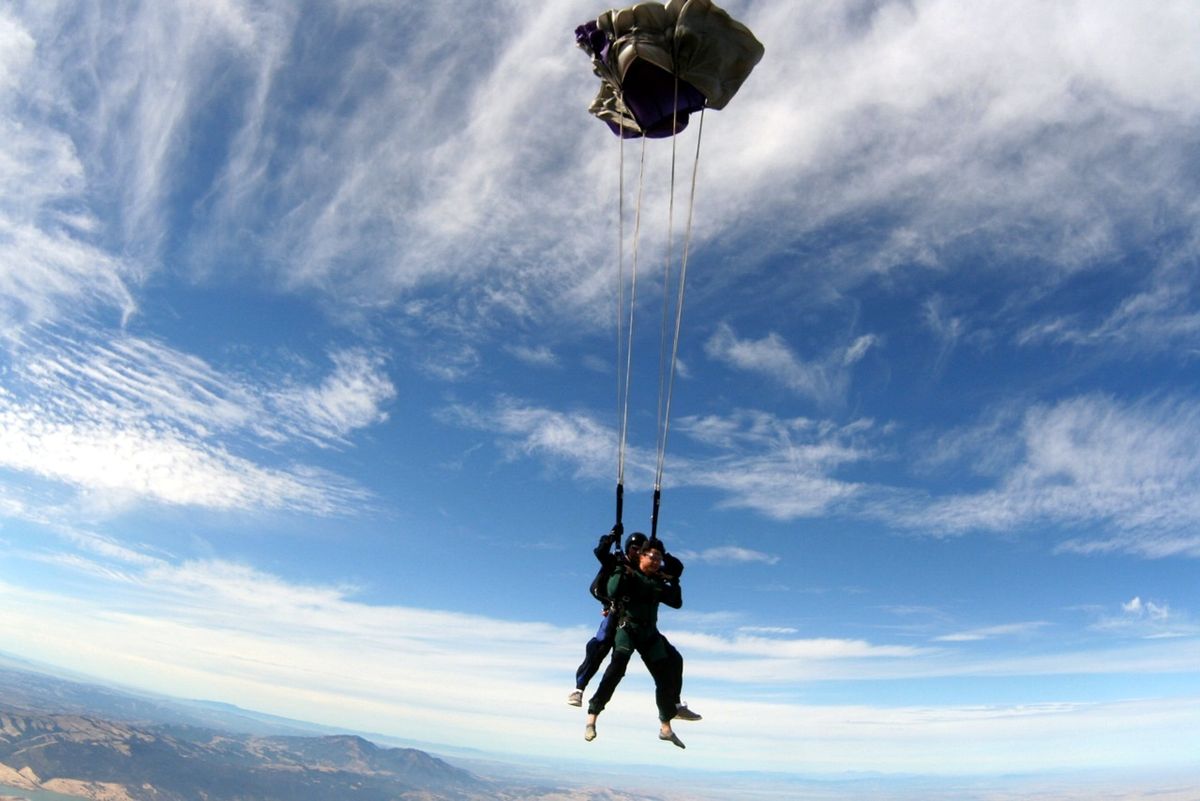 Phillip's first Skydiving Trip in his KSO FiveFingers