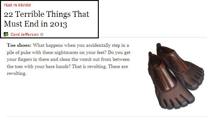 FiveFingers are terrible?