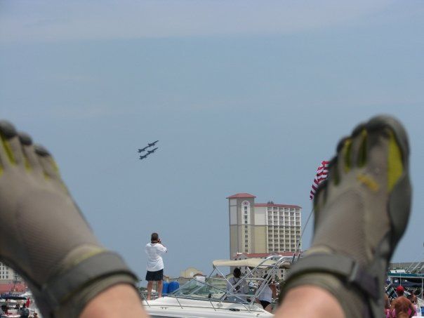 Daniel's Vibram FiveFingers KSOs and the Blue Angels
