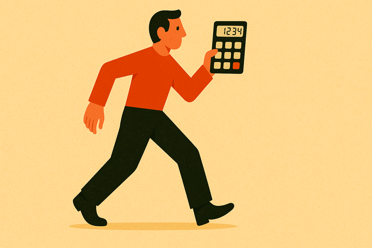 Calculate how many steps per day to hit an annual step goal