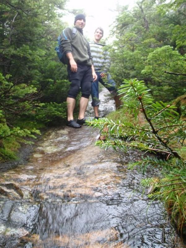Hiking Mount Marcy in black KSO Five Fingers