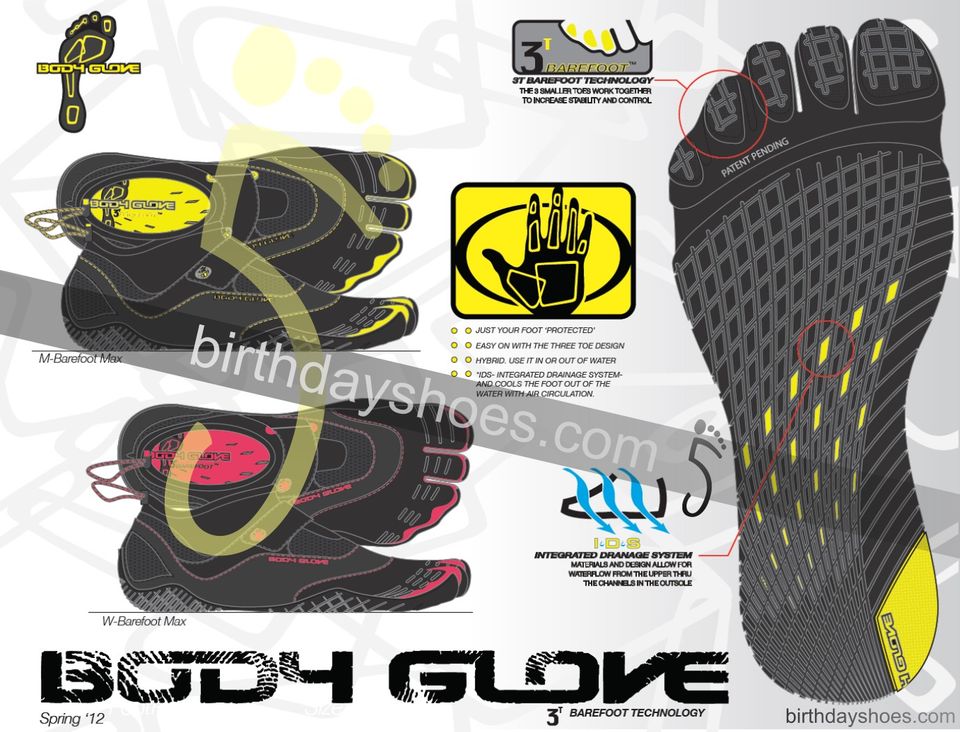 Body Glove  Toe Shoes: 3T Barefoot Technology