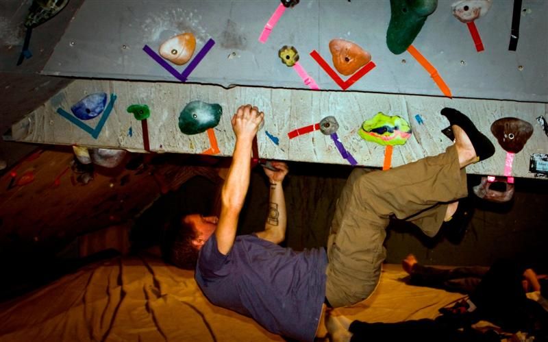 Cody and Daryl Wall-Climb in FiveFingers