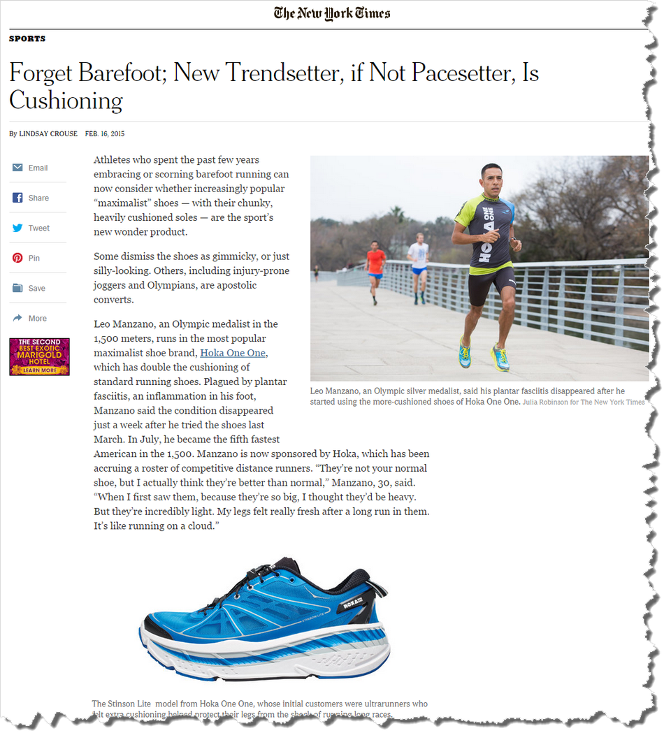 "Forget Barefoot," Meet Maximalist Shoes