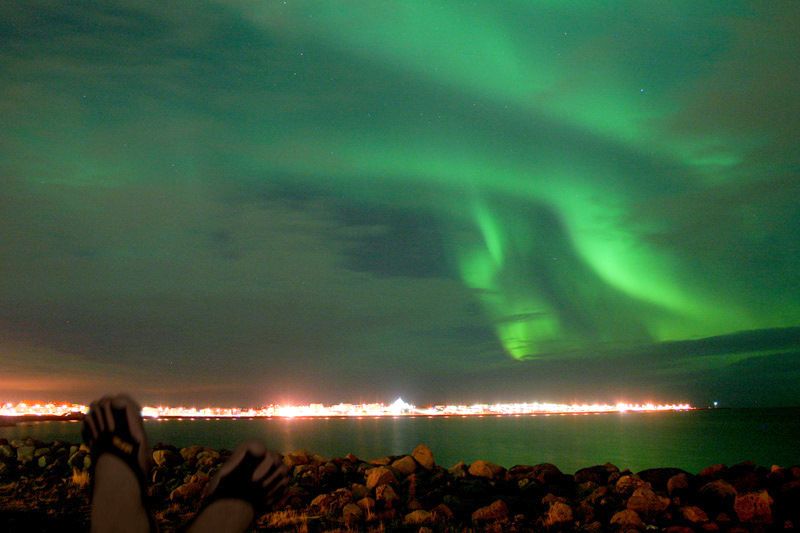 James' Classic V5Fs and the Aurora Borealis