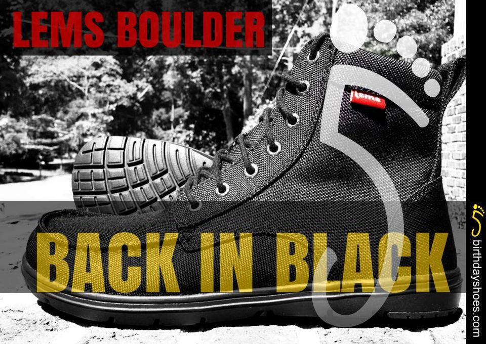 Lems Boulder Boot — Now in Black!