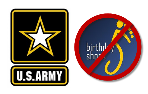 Army Says No to Toe Shoes