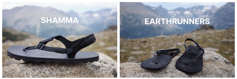 Shamma Sandals Elite Ibex and Earth Runners Primal
