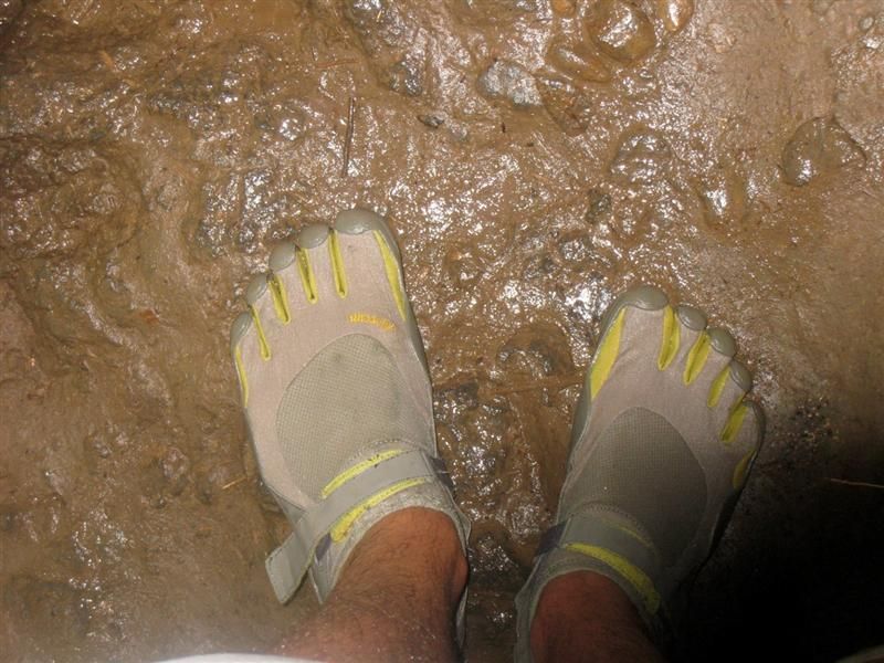 Steven Hiking Waterfalls in Hawaii in Five Finger KSOs