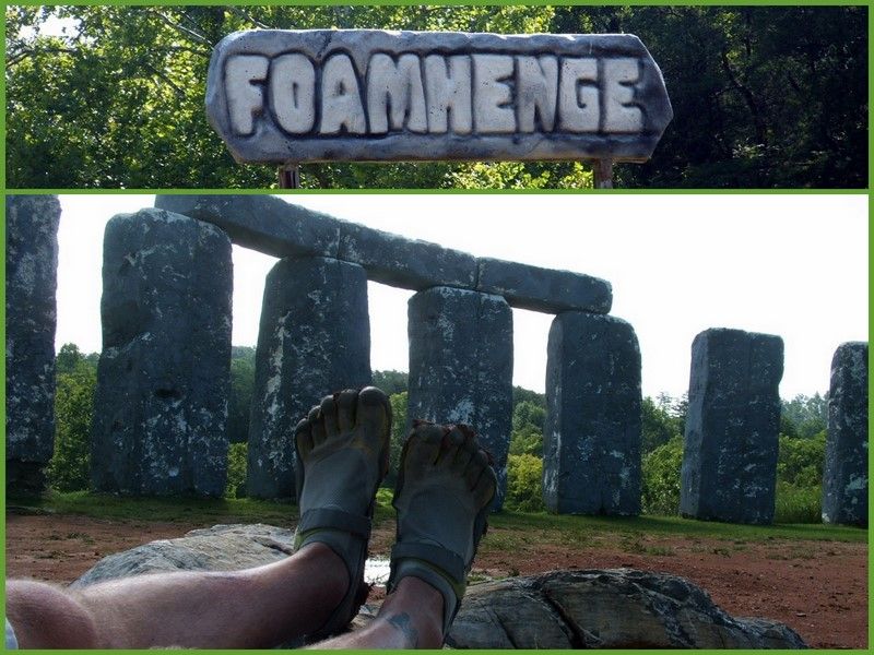 Jerry's KSO Vibram Five Fingers at "Foamhenge"