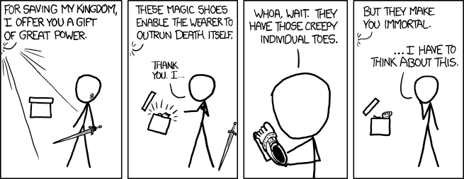 xkcd Immortality Vibram FiveFingers (God's Shoes!)