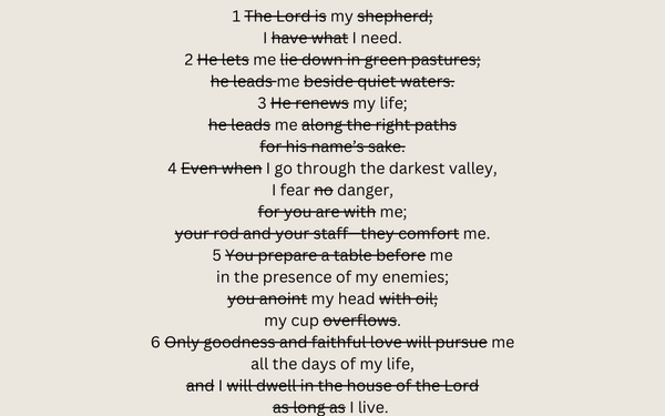 What the Lord As Our Shepherd Really Means (Psalm 23)
