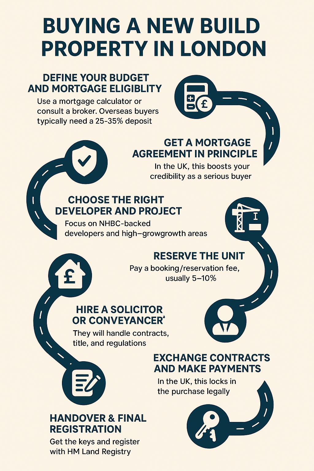 Step-by-step roadmap for buying a new build property in London as a first-time or international buyer in 2025